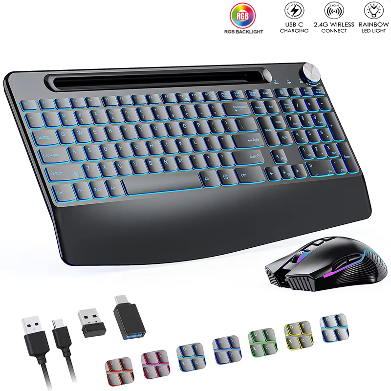 2.4G&Type-C Wireless Keyboard  - Gaming Keyboard Type C review and price
