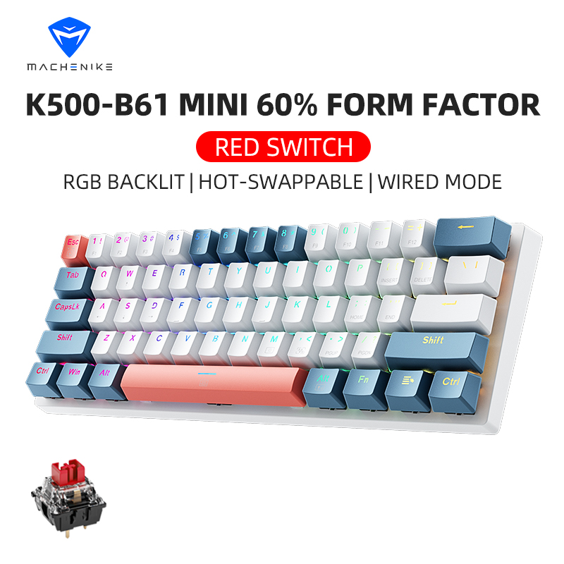 K500-B61 Machenike Mini Mechan - Gaming Keyboard Hot Swappable review and price