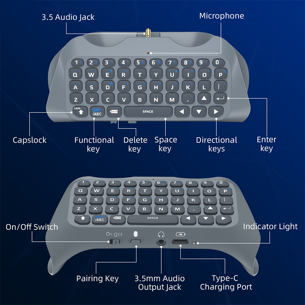 Wireless Keyboard Controller F - Gaming Keyboard Type C review and price