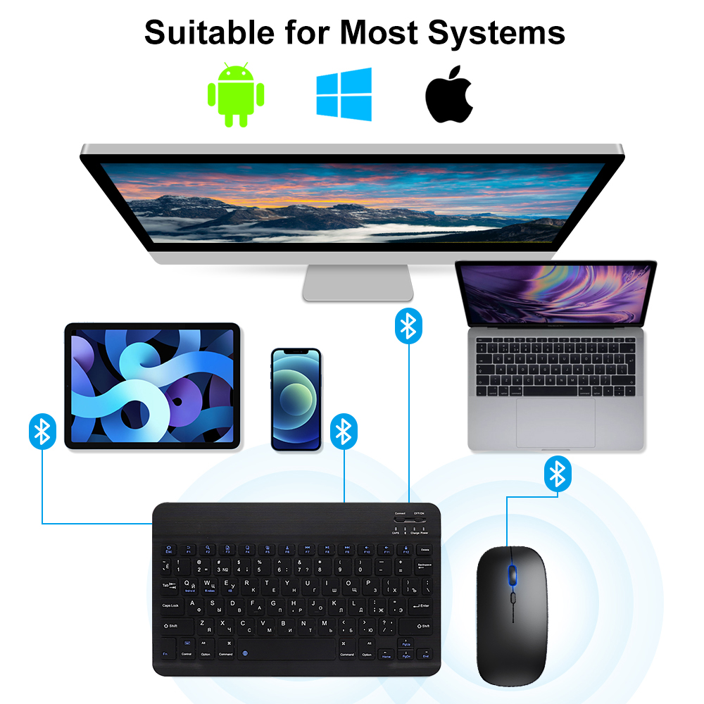 Bluetooth Keyboard and Mouse F - Gaming Keyboard Mini review and price