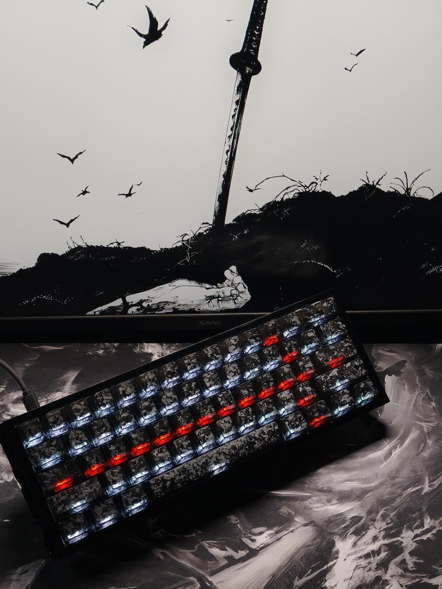 Custom 60% Layout Compact Gami - Gaming Keyboard No Number Pad review and price