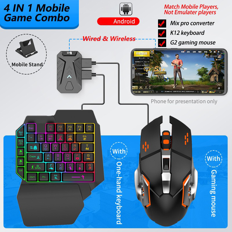 Mobile Games Converter Gaming  - Gaming Keyboard And Mouse Converter For Mobile review and price