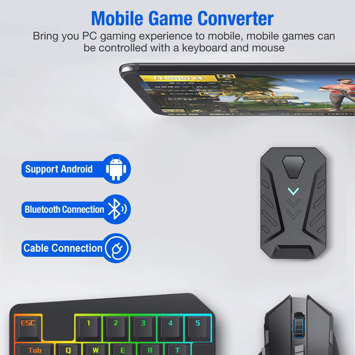 Mobile Games Converter Gaming  - Gaming Keyboard And Mouse Converter For Mobile review and price