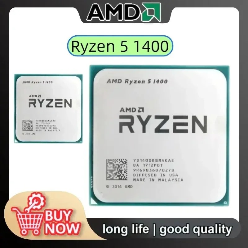 AMD Ryzen 5 1400 100% Brand Ne - Amd Cpu Ryzen 5 review and price